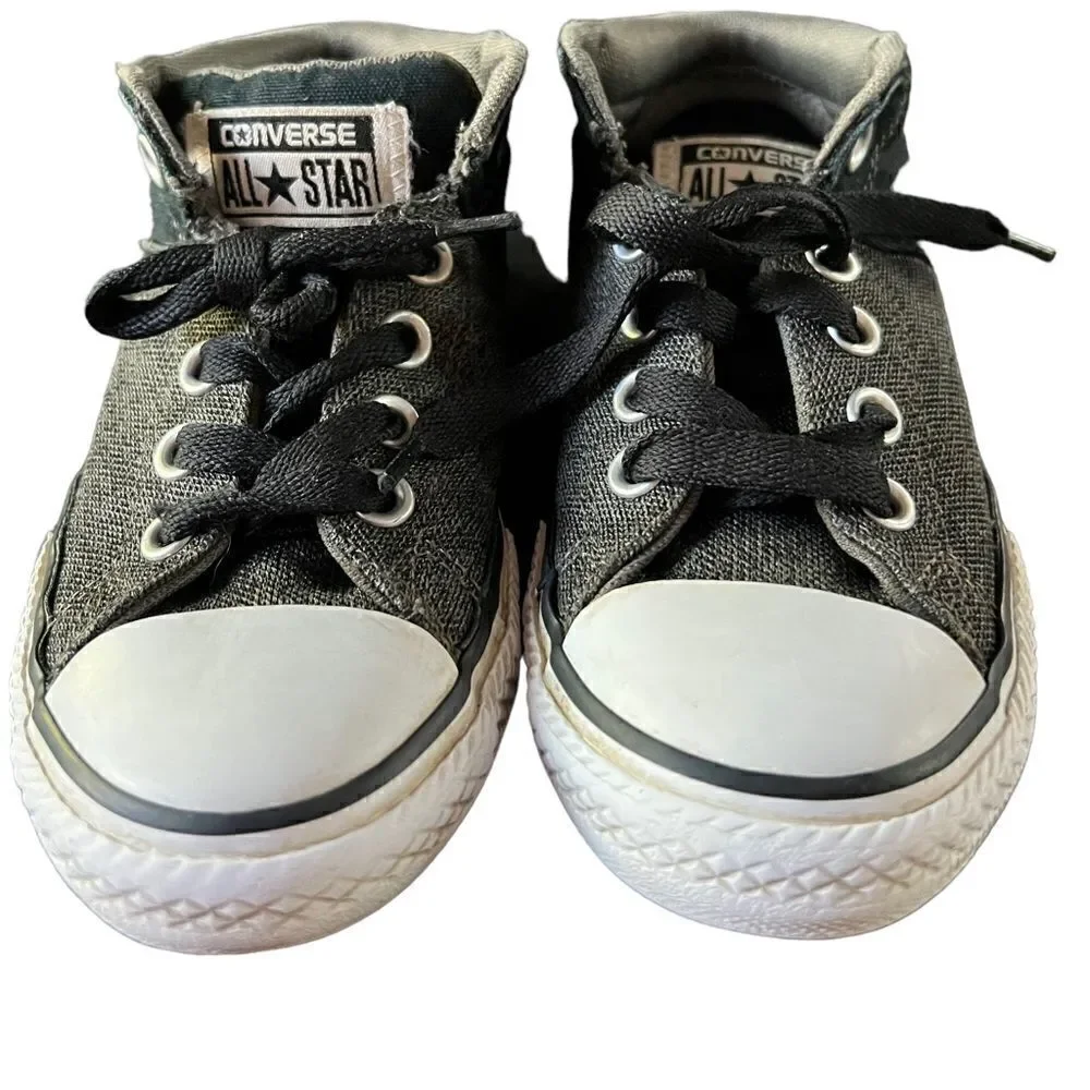 Converse All Stars high top black and gray lace up‎ sneakers size 13